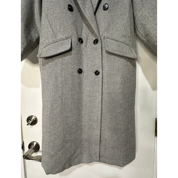 Line and Dot Paola Coat Heather Grey Wool Blend Size Small NWT Button Closure - Picture 8 of 16